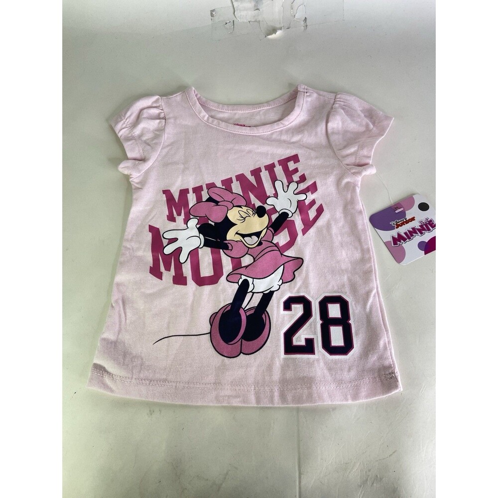 Disney Minnie Mouse Pink Short Sleeve T-Shirt Top Toddler Girls Size 2T